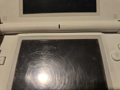 Nintendo DS Lite Polar White Handheld Console OEM Stylus Tested No Charger