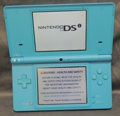Nintendo DS Launch Edition Turquoise Blue plus Travel Case and extras Package