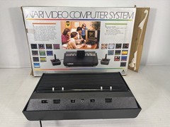 Atari 2600 4-Switch Console Darth Vader Console CIB W 10 Games And Extras Serial