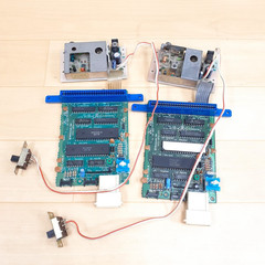 Nintendo Famicom NES PCB Boards HVC-001 Junk Lot of 2 For Parts Repair
