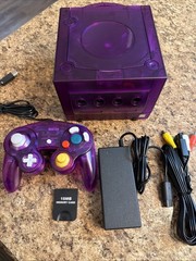 🔥 Nintendo GameCube NGC – Translucent Purple, Recapped Laser, Bundle ‼️