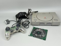 Sony PlayStation 1 PS1 Console Bundle w/ Tomb Raider Controller SCPH-1001 TESTED