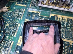 Sega Genesis Model 3 MK-1461 EMPTY Top Cover Plastic Black ONLY-Intact-OK-READ