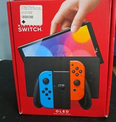 Nintendo Switch OLED Model HEG-001 Handheld Console – 64GB – Black/Neon Red/Neon