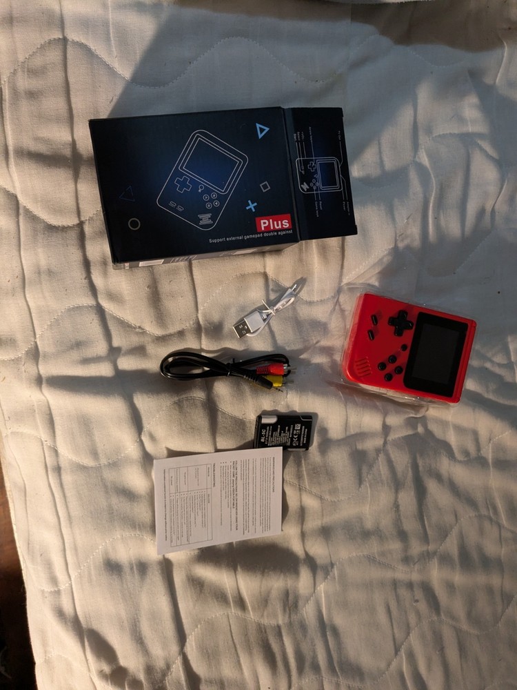 Plus Handheld System Red, Support External Gamepads, Composite RCA, USB-A