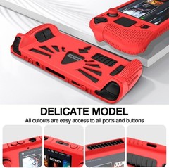 Compatible with Steam Deck OLED & LCD Standing Protective Case, Thickening Si…