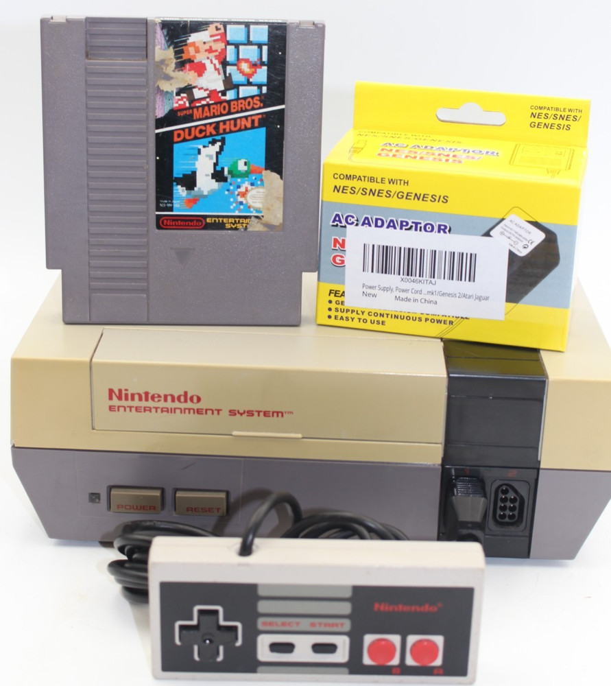 NES Console w/ controller and cables, Tested w/ Super Mario Bros/ Duck Hunt