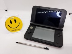 NINTENDO 3DS LL XL Black Red Console Stylus NTSC-J Japanese ver. Tested