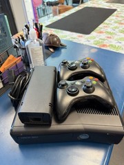 Microsoft Xbox 360 Slim console bundle with two controllers