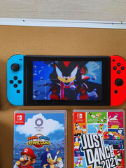 Nintendo Switch Bundle + 2 Pro Controllers + 6 Games + Dock + Case + Accessories