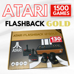 Atari Flashback Gold Console 50th Anniversary Edition 1500 Games with 2 Pedals