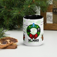 ATARI XMAS 15oz Mug — 8-Bit Holiday Chaos Edition! BEST GIFT for ATARI FAN !!!