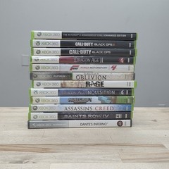 Microsoft Xbox 360 S Slim 500GB Console Model 1439 Bundle W/ 12 Games LOT