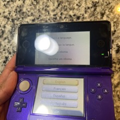 Nintendo 3DS Midnight Purple Portable Gaming Console W/ Sonic Game