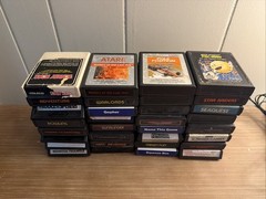 Atari 2600 Video Game Console Bundle with 32 Games and Controller Tested, Works