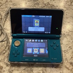 Nintendo 3DS Handheld System Aqua Blue USA with Pokemon Platinum JPN & Charger