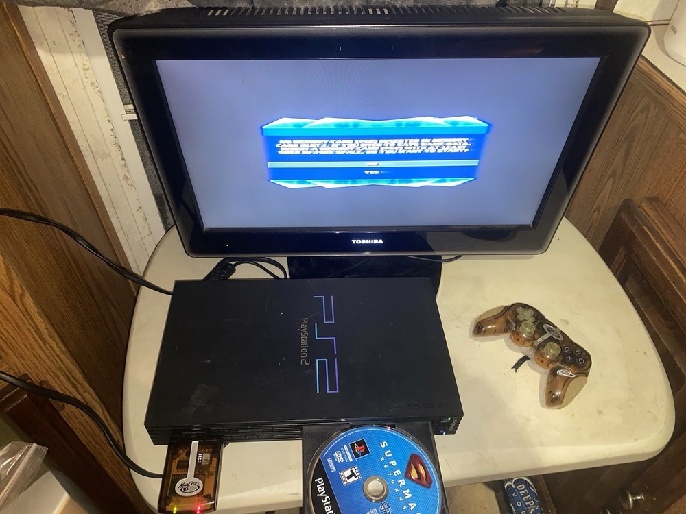Sony PlayStation 2 PS2 Fat Console with Memory Card & Controller