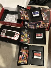 Handheld Evercade Premium Pack w/ Atari Interplay Data East Cartridges