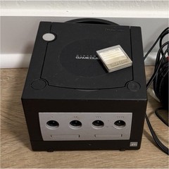 Nintendo GameCube DOL-001 Console Black/Silver w/ Power, AV, Memory Card