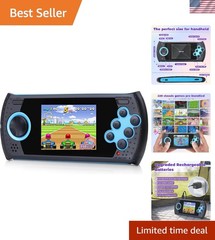 USB Rechargeable 16-Bit Handheld Gaming Device – 230 Retro Games Included