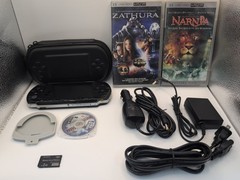 Sony PSP 3001 Piano Black Bundle w/ Charger Case 2GB Card MLB 11 UMD Movies