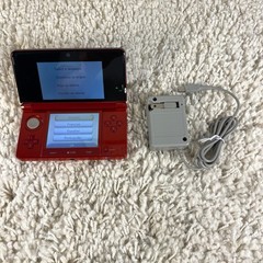 Nintendo 3DS Flame Red Handheld Console System CTR-001 Tested
