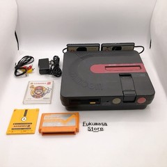 Sharp Twin Famicom Console System Black New Belt AN-500B Japanese Tested