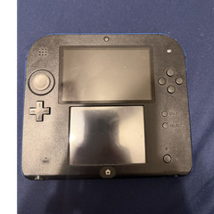 Nintendo 2DS Black/Blue Handheld Console Wi-Fi 4GB Region Free w/ Charger