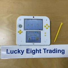 Nintendo 2DS Mario White Yellow Console Stylus Japanese ver [H]