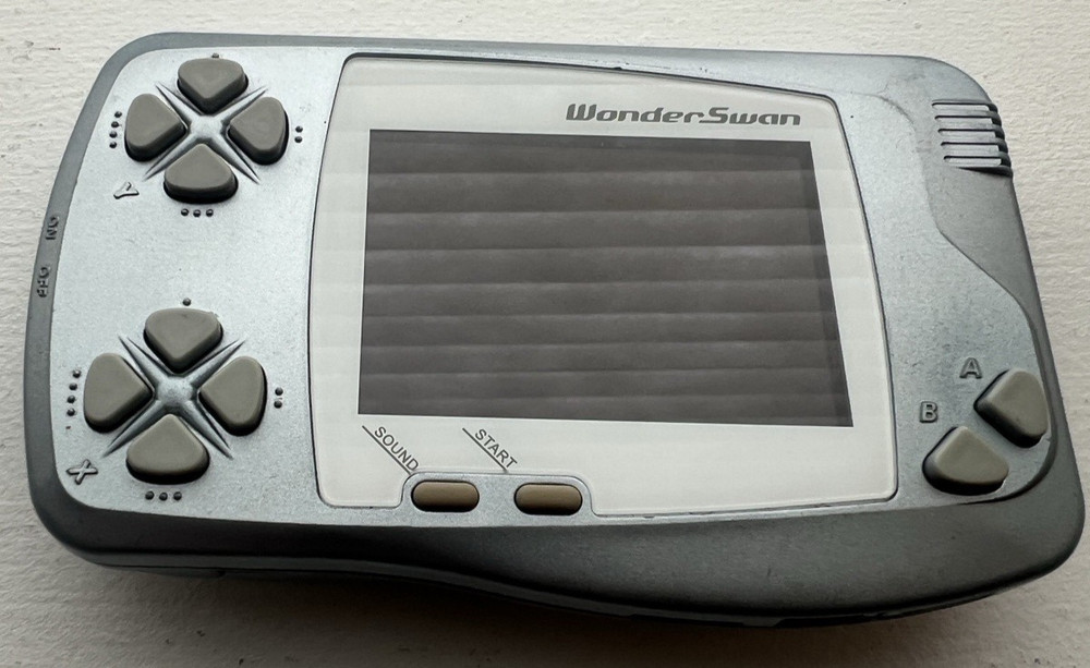 Bandai WonderSwan Blue Metallic W/ IPS Screen – Good Condition- Works Fine