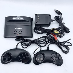 AT Games Sega Genesis Classic Mini Console W/ 2 Wired Controllers Cords Tested