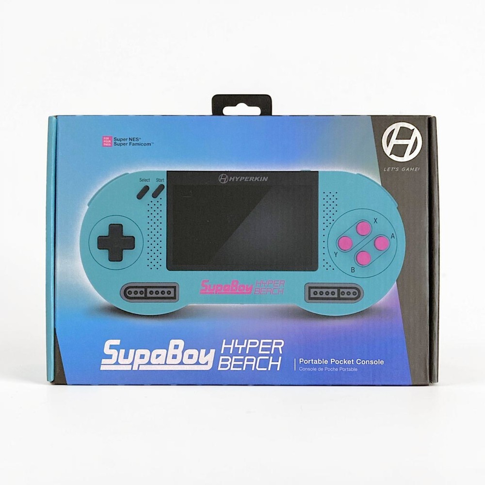 Hyperkin Supaboy Hyper Beach Portable SNES Super Nintendo Console 4.3in NTSC PAL