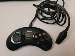 Sega Genesis Model 2 Console, 6-button Controller, Frogger Game Bundle, Tested