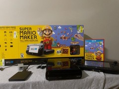 Wii U with 36 digital games, 1 physical game (Wii U Mario Maker bundle)