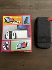 CIB Nintendo Switch OLED Console White with Accessories ADULT OWNED