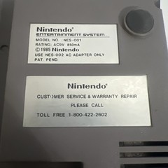 Nintendo NES 001 Original Console Bundle Controllers AC Adapter Tested And Works
