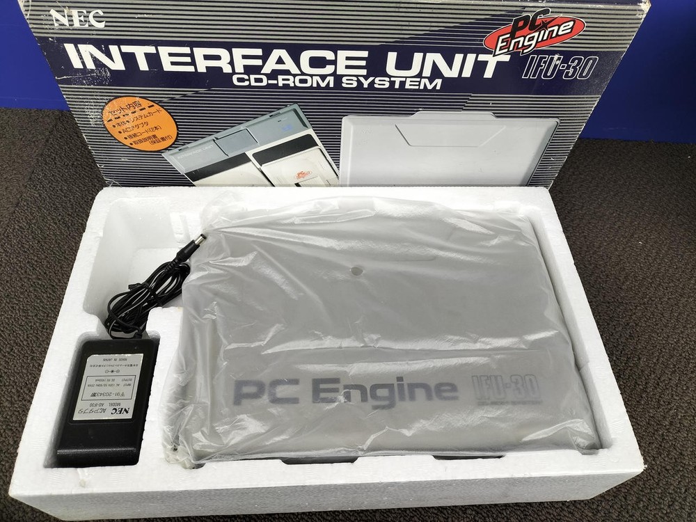 NEC PC Engine CD-ROM System IFU-30 Interface Unit Complete Set Japan TurboGrafx