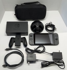 Nintendo Switch Console w/ Case, Dock, 2x USB-C Cable, Grip, Hyper X Joycon Dock