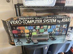 Atari CX-2600 Video Game Console w/ Original Box ~ 4 Joysticks 1977 ~ Manuel