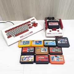 Famicom console & keyboard Family Basic with 10 Games Nintendo Japan System