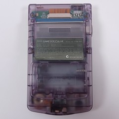 Nintendo Game Boy Color Console Clear Purple – Refurbished – Backlit IPS Screen!