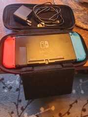 Nintendo Switch Console With, AC Adapter & Case
