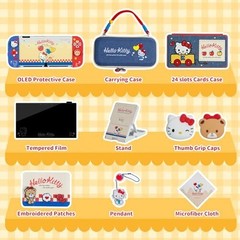 11-in-1 Switch OLED Accessories Bundle: Carrying Case, Screen Protector, Game Ca