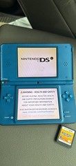 Nintendo DSi XL Blue/Black Handheld Console w/ Mario Party DS Cartridge