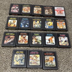 Atari 2600 System Bundle with Console 18 Games Joystick Paddles and More LOT