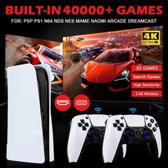 NEW GB5 Video Game Console 64GB/128GB 40000 Free Games HD TV Game Box 5 Two Game