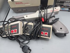 Original Working Nes With Controllers 10 Games Gun Cords Works Mario Hogan