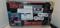 Super Nintendo SNES Console Super Set in Box Mario All-Stars Bonus