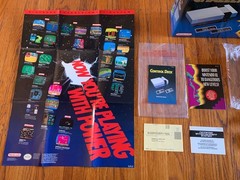 Nintendo NES Challenge Set console system 100% complete in box with protector