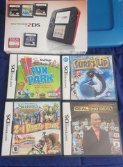 2ds console with 8 games ,box, Plastic Case, Everything Works